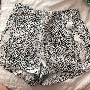 Snake Skin High Waisted American Apparel Shorts